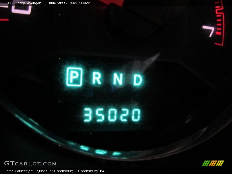 Blue Streak Pearl / Black 2012 Dodge Avenger SE