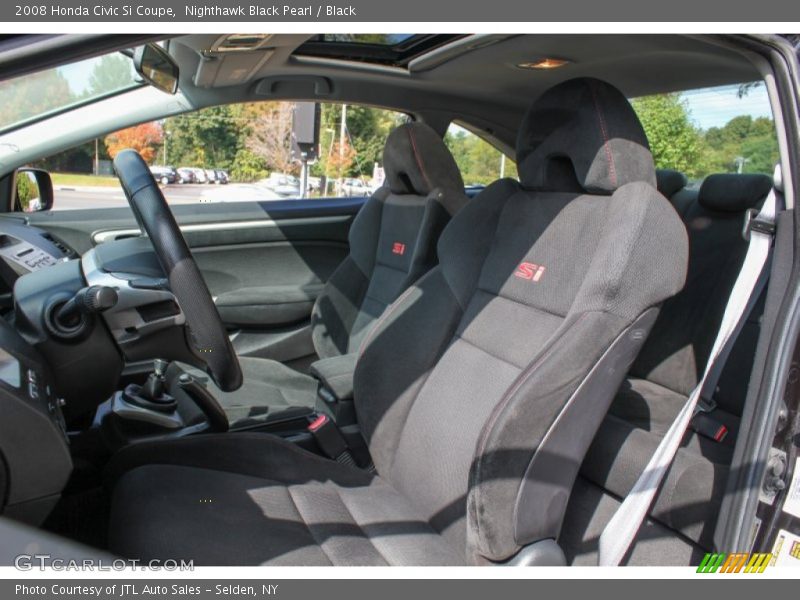 Nighthawk Black Pearl / Black 2008 Honda Civic Si Coupe
