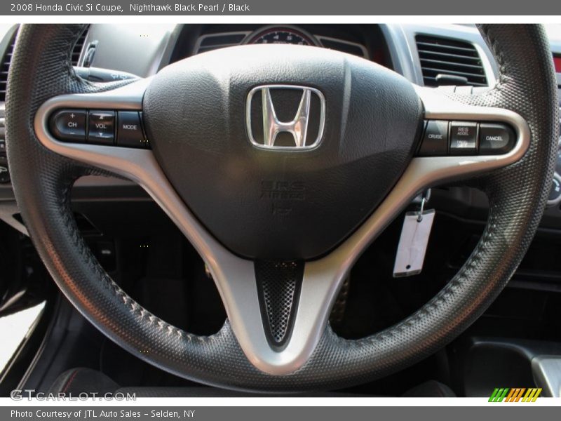 Nighthawk Black Pearl / Black 2008 Honda Civic Si Coupe