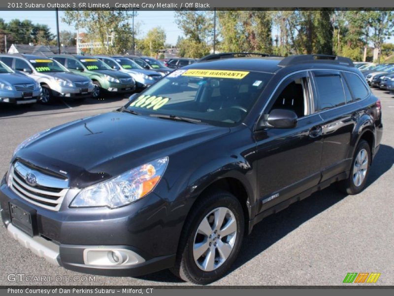 Graphite Gray Metallic / Off Black 2012 Subaru Outback 3.6R Limited