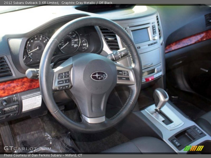 Graphite Gray Metallic / Off Black 2012 Subaru Outback 3.6R Limited