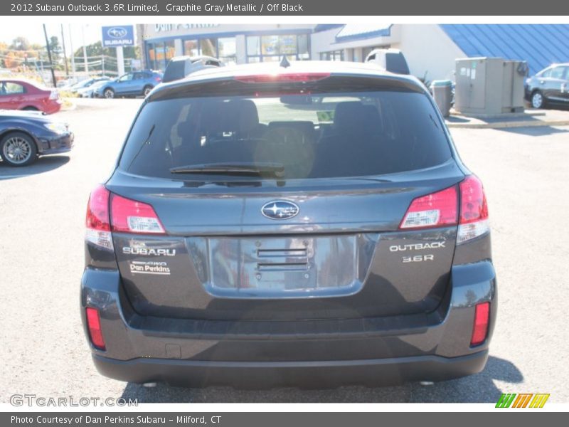 Graphite Gray Metallic / Off Black 2012 Subaru Outback 3.6R Limited