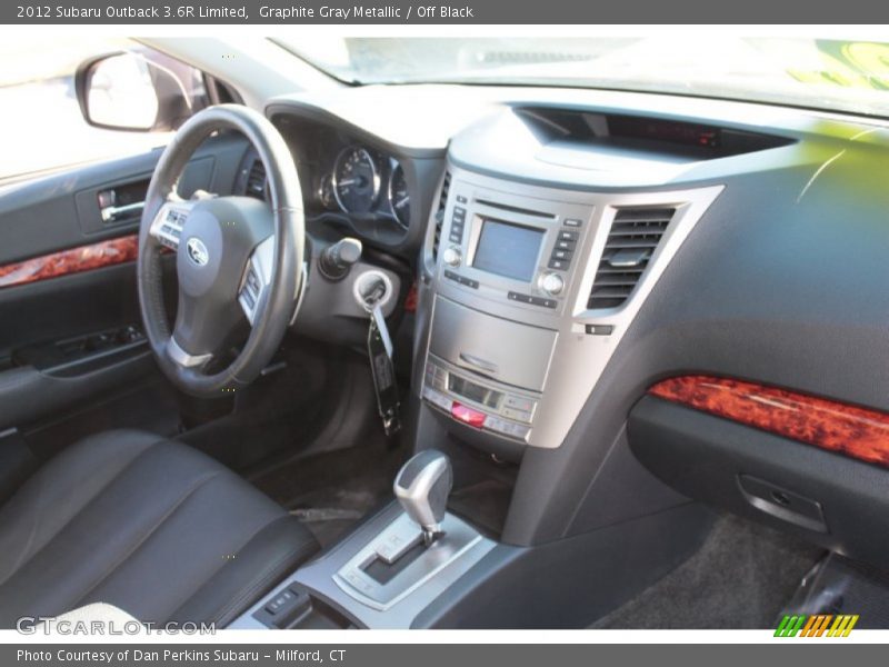 Graphite Gray Metallic / Off Black 2012 Subaru Outback 3.6R Limited