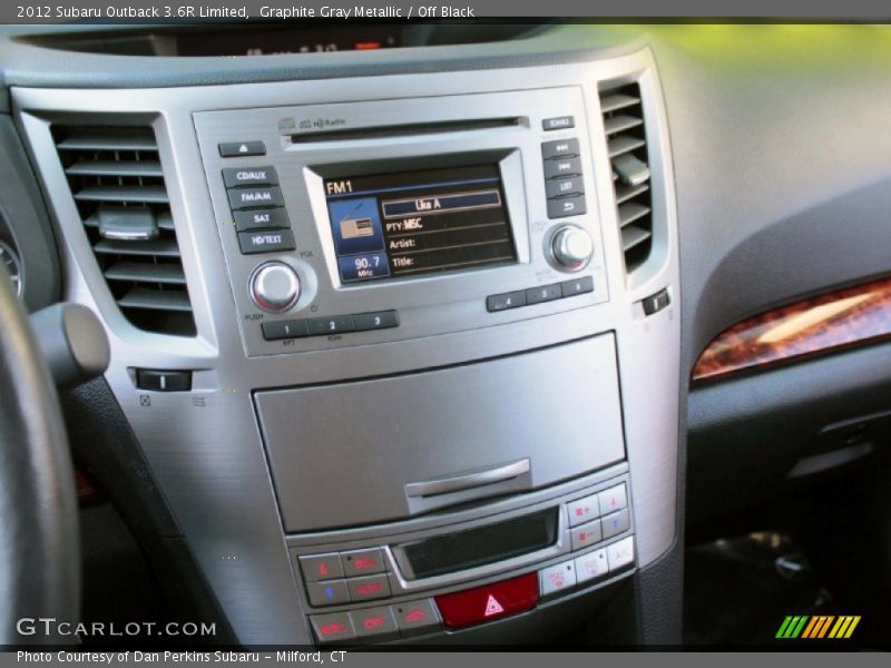 Graphite Gray Metallic / Off Black 2012 Subaru Outback 3.6R Limited