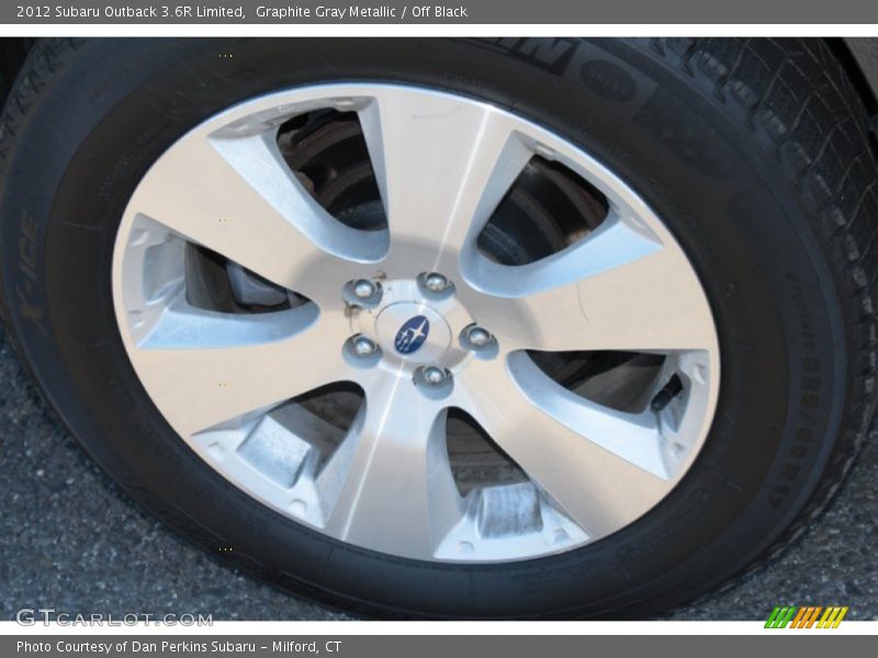 Graphite Gray Metallic / Off Black 2012 Subaru Outback 3.6R Limited