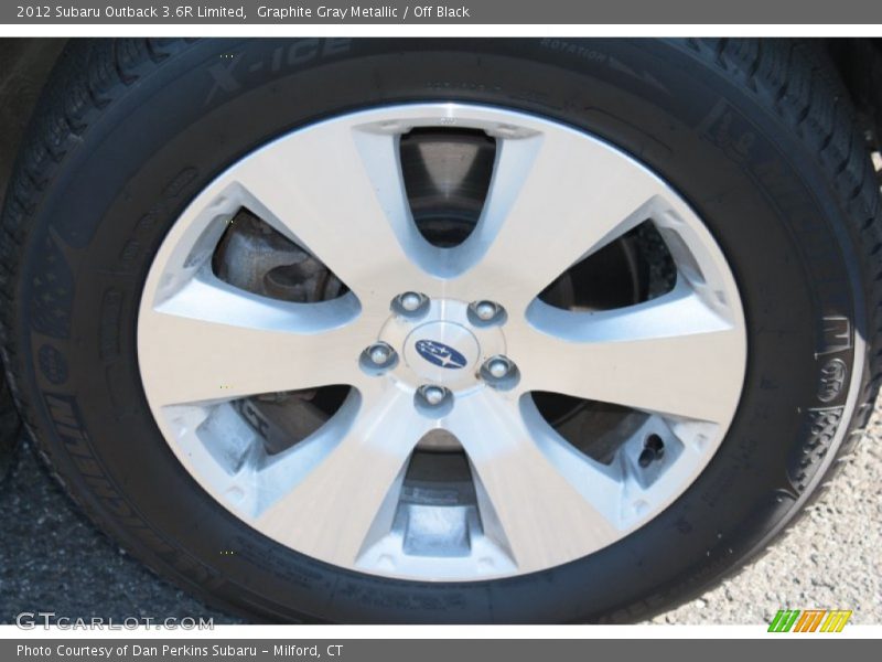Graphite Gray Metallic / Off Black 2012 Subaru Outback 3.6R Limited