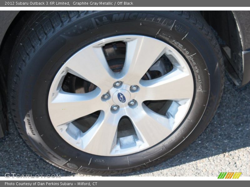 Graphite Gray Metallic / Off Black 2012 Subaru Outback 3.6R Limited