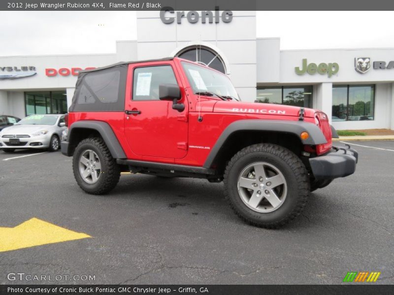 Flame Red / Black 2012 Jeep Wrangler Rubicon 4X4