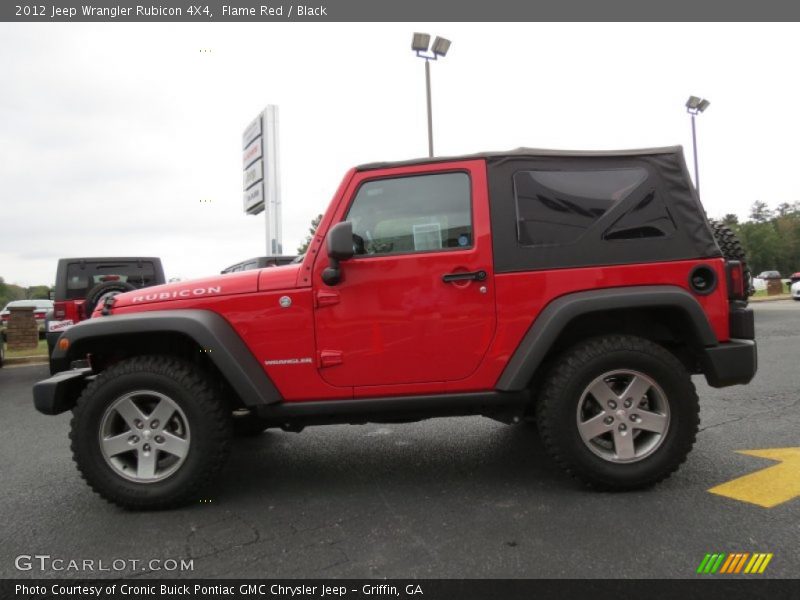 Flame Red / Black 2012 Jeep Wrangler Rubicon 4X4