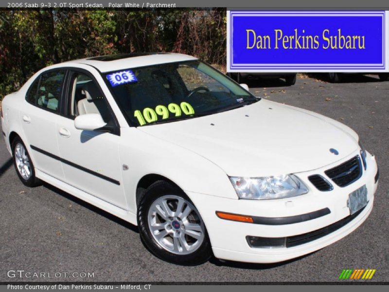 Polar White / Parchment 2006 Saab 9-3 2.0T Sport Sedan