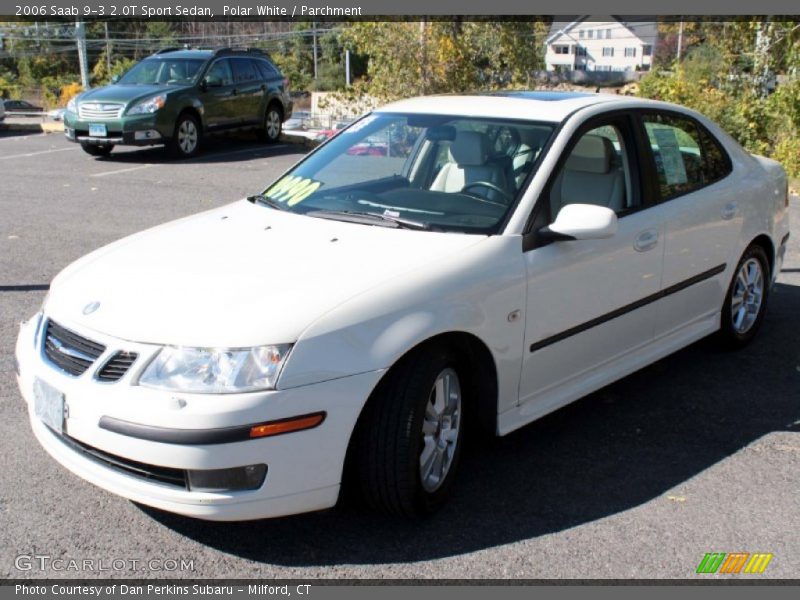 Polar White / Parchment 2006 Saab 9-3 2.0T Sport Sedan