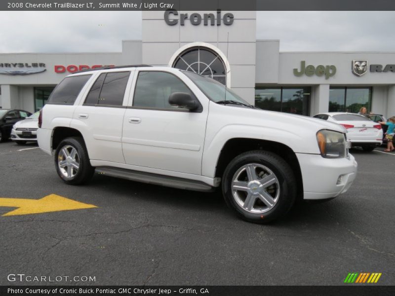 Summit White / Light Gray 2008 Chevrolet TrailBlazer LT