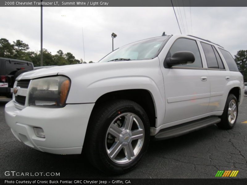 Summit White / Light Gray 2008 Chevrolet TrailBlazer LT
