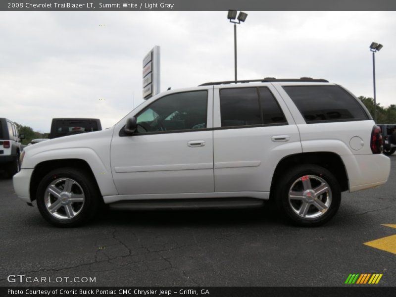 Summit White / Light Gray 2008 Chevrolet TrailBlazer LT