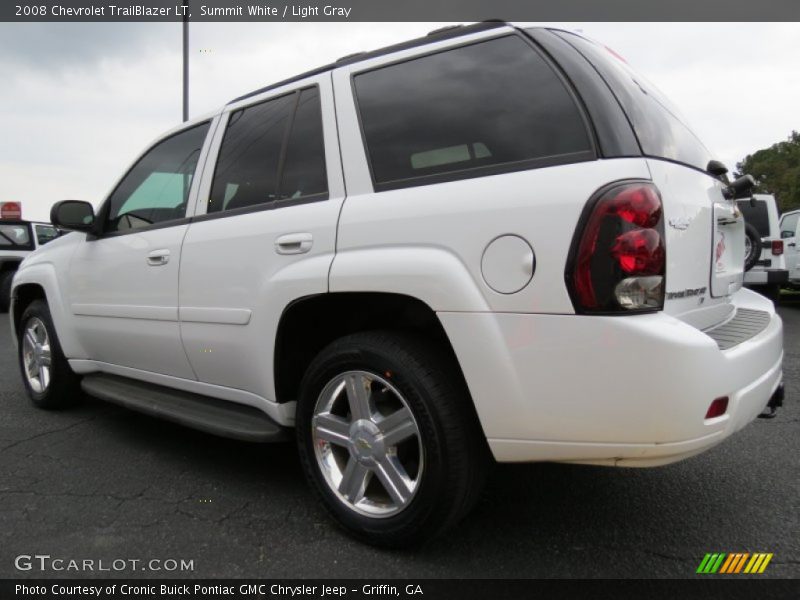 Summit White / Light Gray 2008 Chevrolet TrailBlazer LT