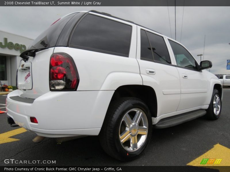 Summit White / Light Gray 2008 Chevrolet TrailBlazer LT