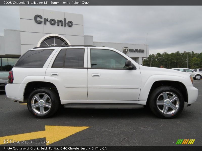 Summit White / Light Gray 2008 Chevrolet TrailBlazer LT