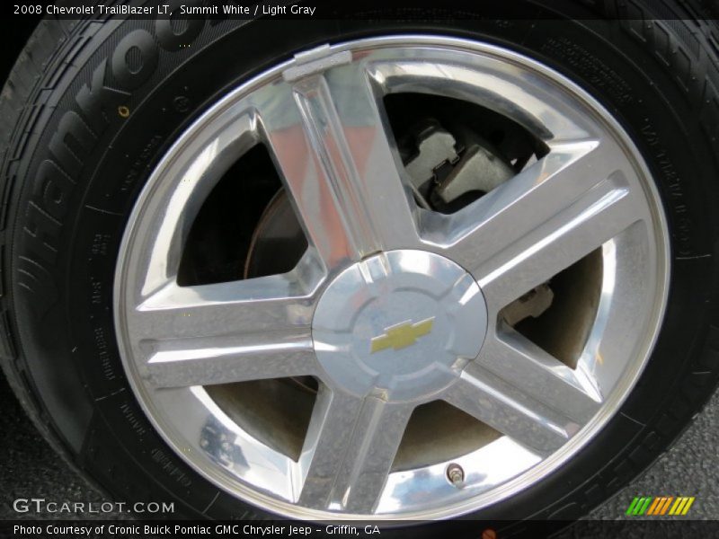 Summit White / Light Gray 2008 Chevrolet TrailBlazer LT