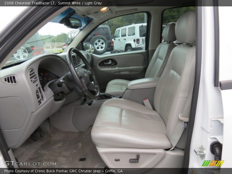 Summit White / Light Gray 2008 Chevrolet TrailBlazer LT