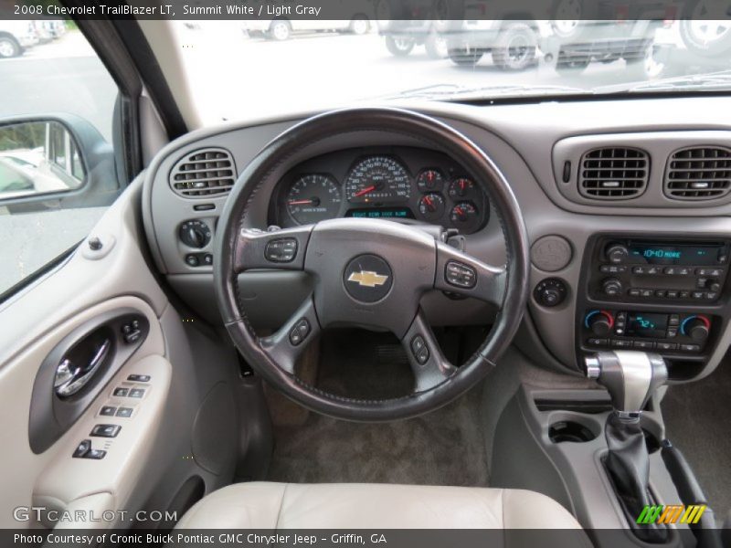 Summit White / Light Gray 2008 Chevrolet TrailBlazer LT