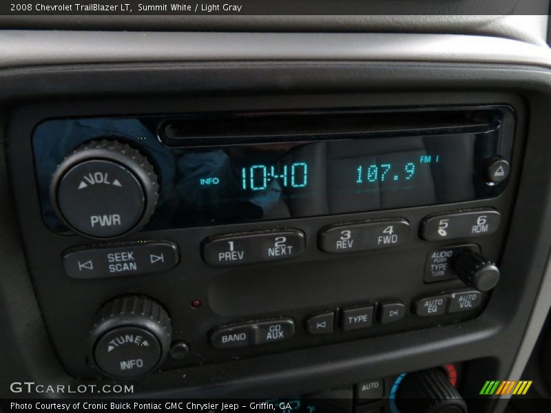 Summit White / Light Gray 2008 Chevrolet TrailBlazer LT