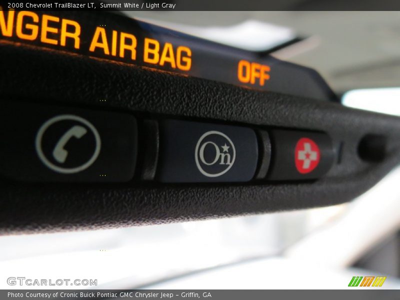 Summit White / Light Gray 2008 Chevrolet TrailBlazer LT