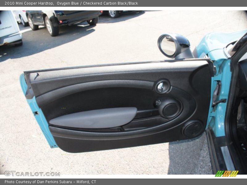 Oxygen Blue / Checkered Carbon Black/Black 2010 Mini Cooper Hardtop