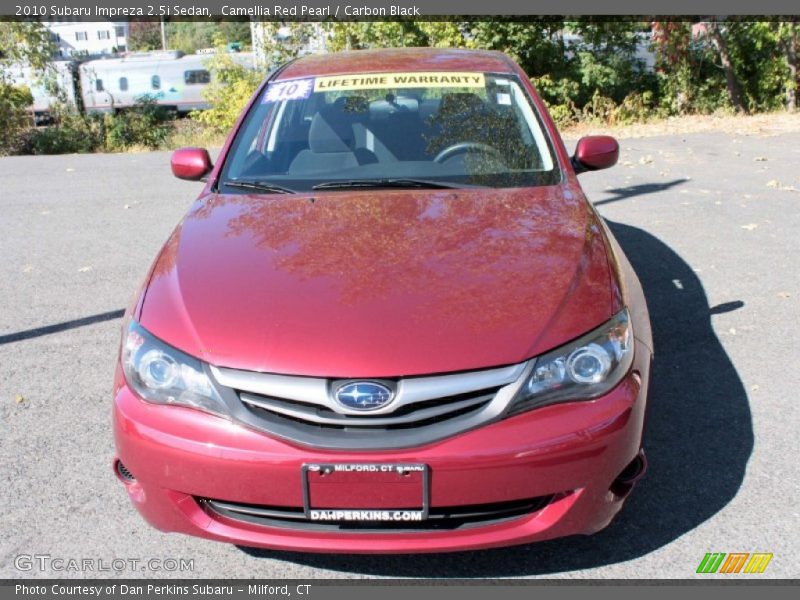 Camellia Red Pearl / Carbon Black 2010 Subaru Impreza 2.5i Sedan