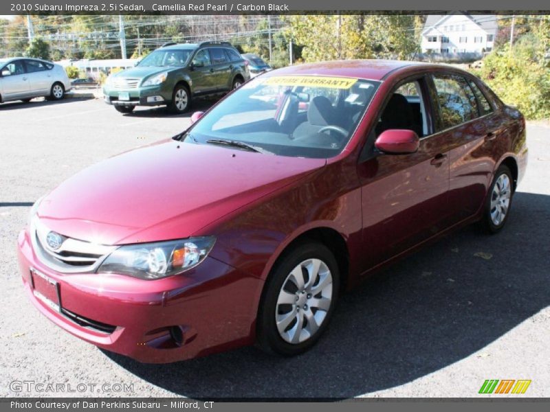 Camellia Red Pearl / Carbon Black 2010 Subaru Impreza 2.5i Sedan