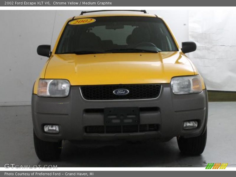 Chrome Yellow / Medium Graphite 2002 Ford Escape XLT V6