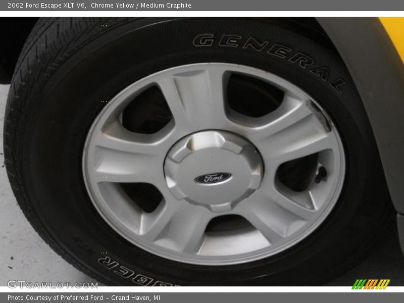 Chrome Yellow / Medium Graphite 2002 Ford Escape XLT V6