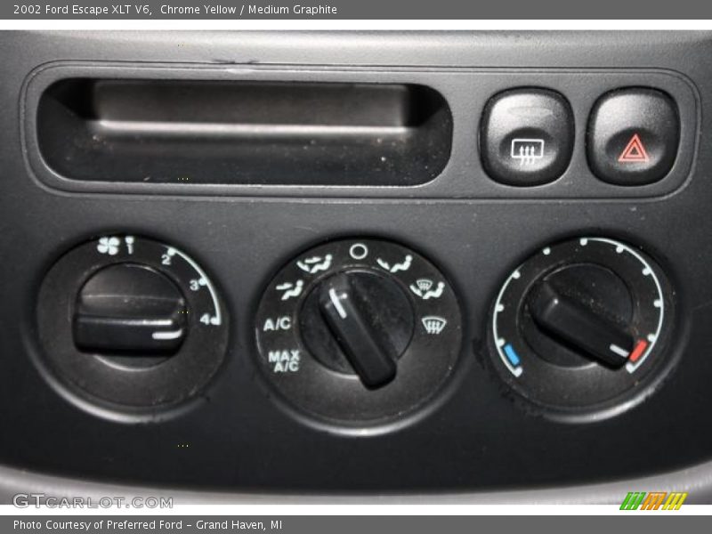 Chrome Yellow / Medium Graphite 2002 Ford Escape XLT V6