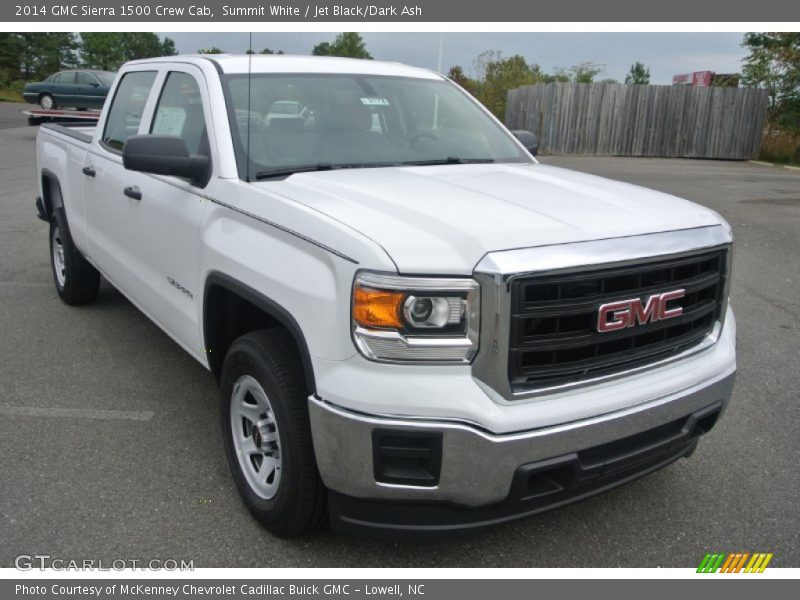 Summit White / Jet Black/Dark Ash 2014 GMC Sierra 1500 Crew Cab