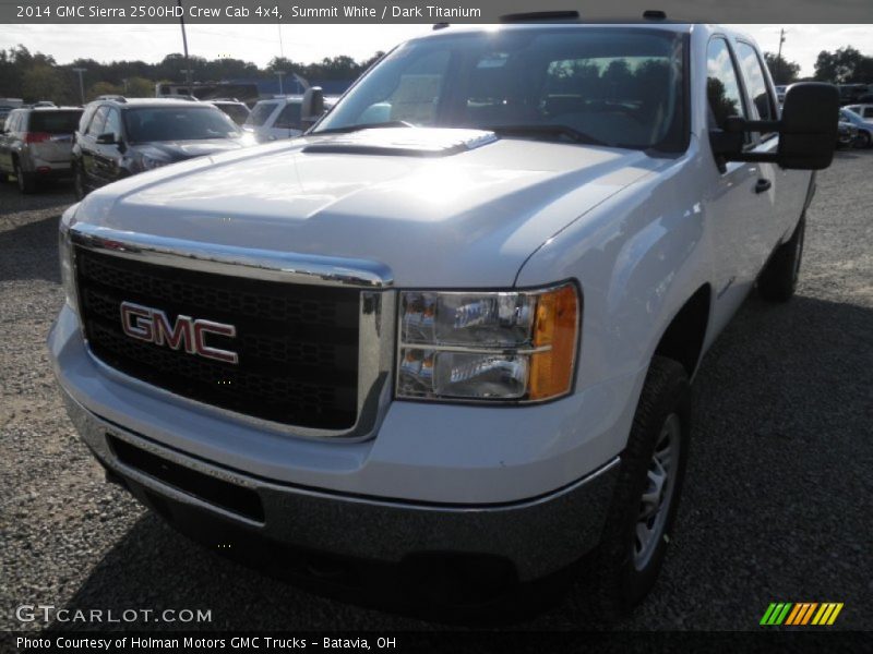 Summit White / Dark Titanium 2014 GMC Sierra 2500HD Crew Cab 4x4