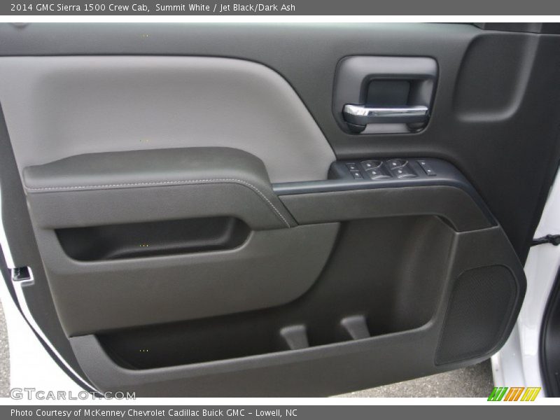 Summit White / Jet Black/Dark Ash 2014 GMC Sierra 1500 Crew Cab