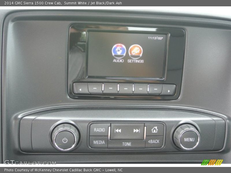 Summit White / Jet Black/Dark Ash 2014 GMC Sierra 1500 Crew Cab