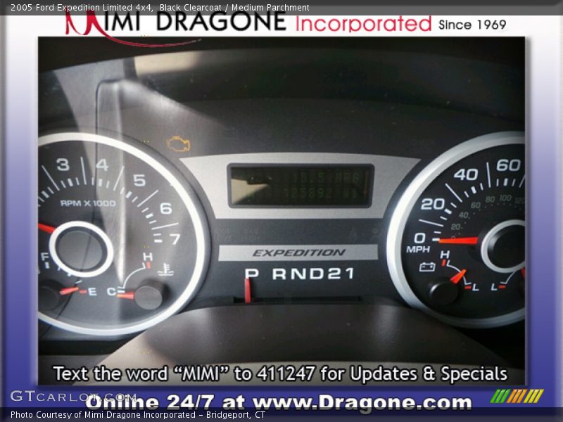 Black Clearcoat / Medium Parchment 2005 Ford Expedition Limited 4x4