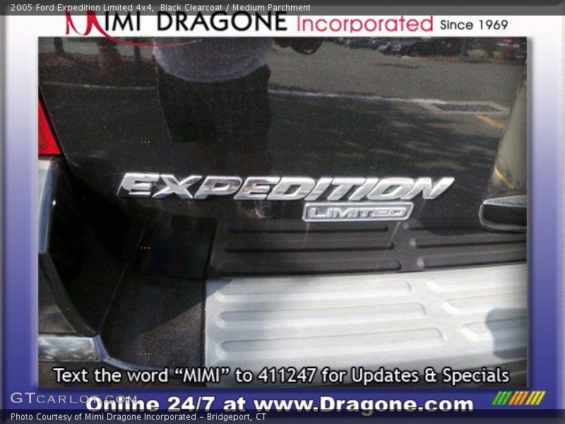 Black Clearcoat / Medium Parchment 2005 Ford Expedition Limited 4x4