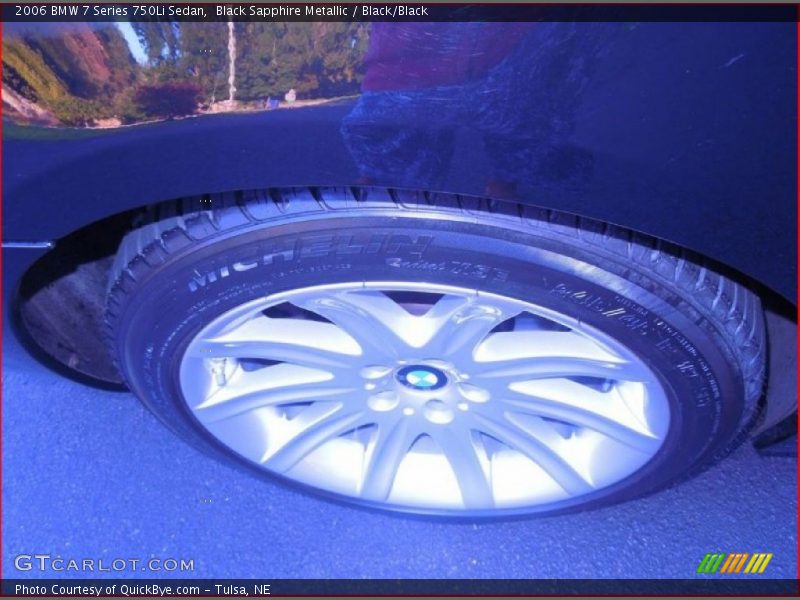 Black Sapphire Metallic / Black/Black 2006 BMW 7 Series 750Li Sedan