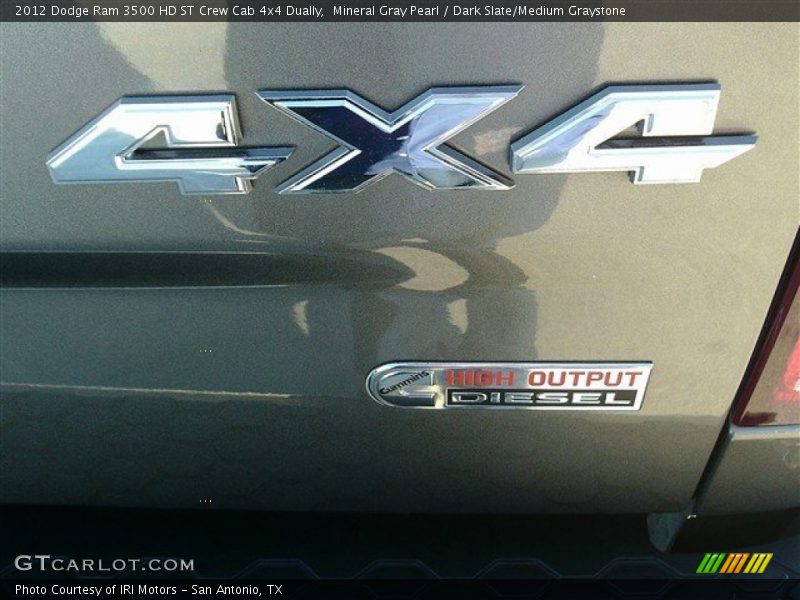 Mineral Gray Pearl / Dark Slate/Medium Graystone 2012 Dodge Ram 3500 HD ST Crew Cab 4x4 Dually