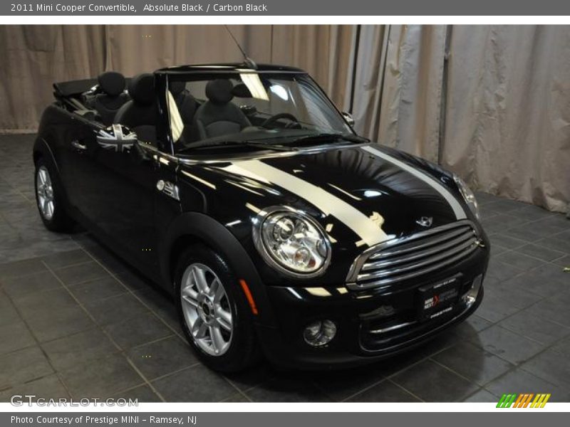 Absolute Black / Carbon Black 2011 Mini Cooper Convertible