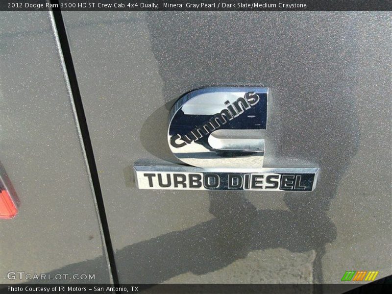 Mineral Gray Pearl / Dark Slate/Medium Graystone 2012 Dodge Ram 3500 HD ST Crew Cab 4x4 Dually