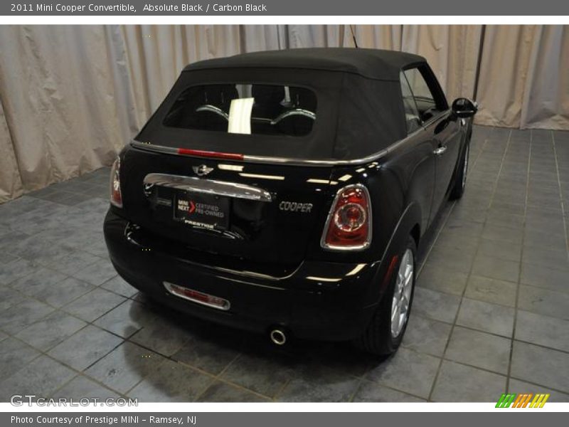 Absolute Black / Carbon Black 2011 Mini Cooper Convertible