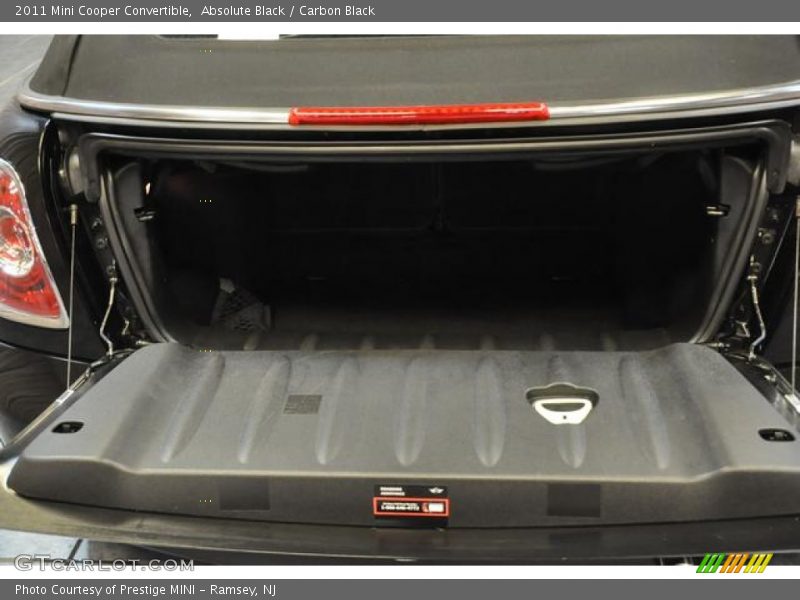 Absolute Black / Carbon Black 2011 Mini Cooper Convertible