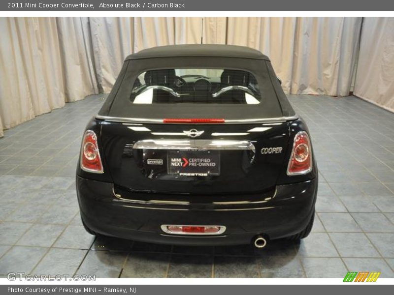 Absolute Black / Carbon Black 2011 Mini Cooper Convertible