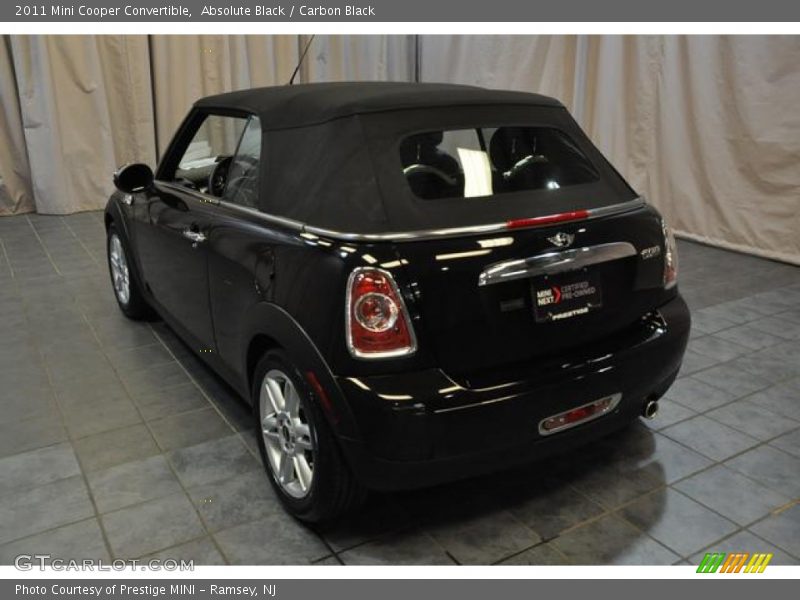 Absolute Black / Carbon Black 2011 Mini Cooper Convertible