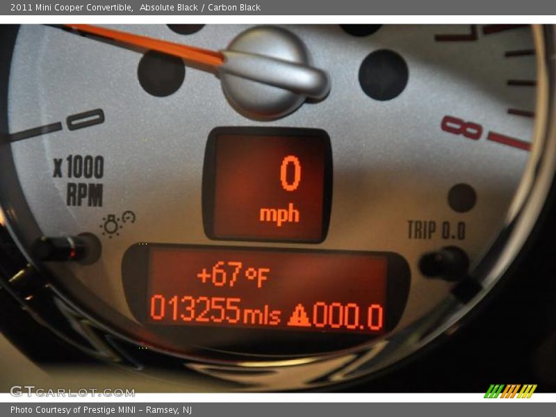 Absolute Black / Carbon Black 2011 Mini Cooper Convertible
