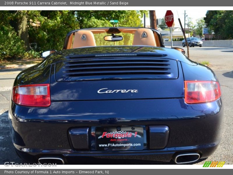 Midnight Blue Metallic / Sand Beige 2008 Porsche 911 Carrera Cabriolet