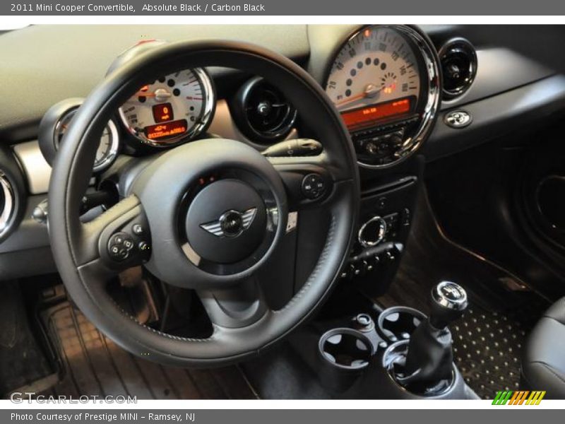 Absolute Black / Carbon Black 2011 Mini Cooper Convertible