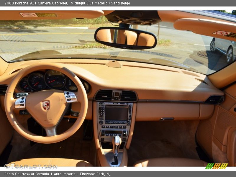 Midnight Blue Metallic / Sand Beige 2008 Porsche 911 Carrera Cabriolet